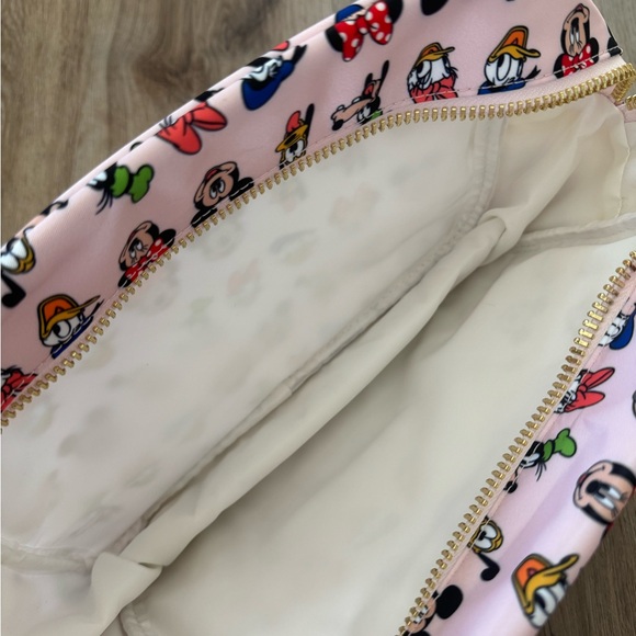 Stoney Clover Lane SCL X Disney Sensational Six Mickey Large Pouch Pink New - Picture 2 of 5